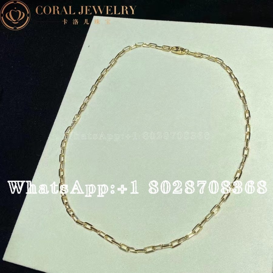 Cartier Yellow Gold Santos De Cartier Necklace B7009000 Coral (4)