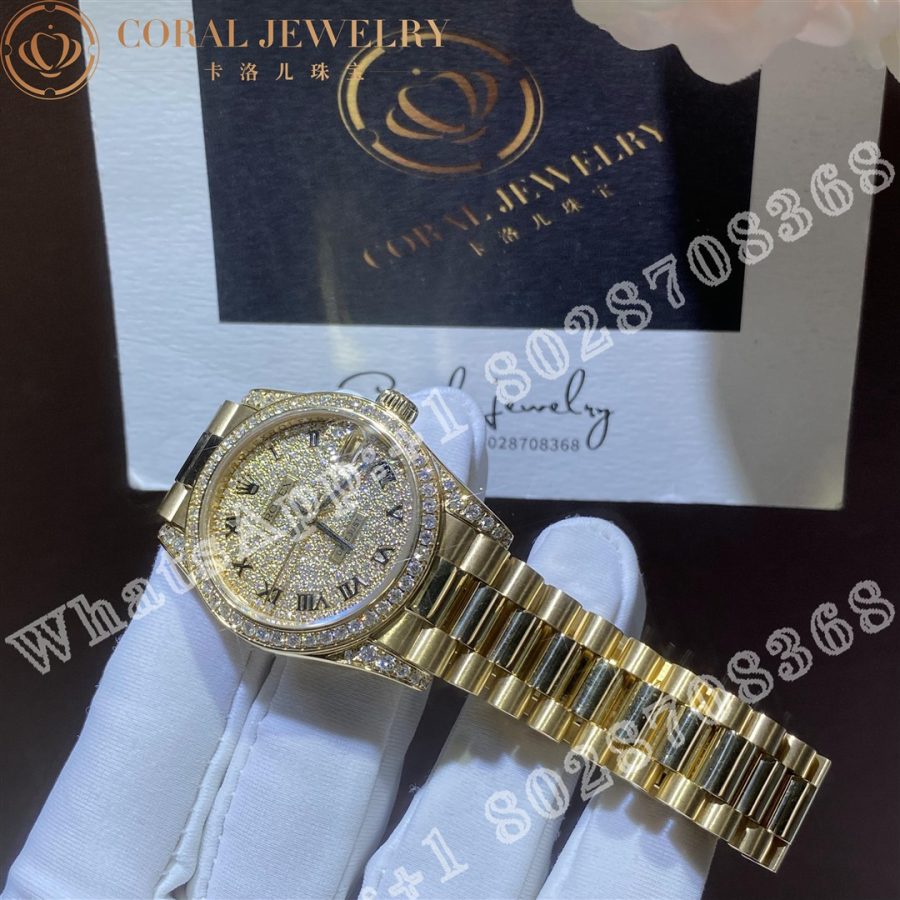 Rolex Datejust Lady In Yellow Gold 178158 31mm Coral (4)