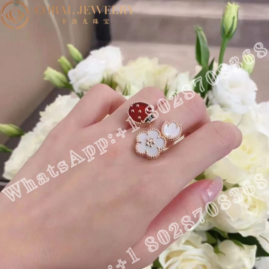 Van Cleef Arpels Lucky Spring Between The Finger Ring Vcarp9x300 Coral (2)