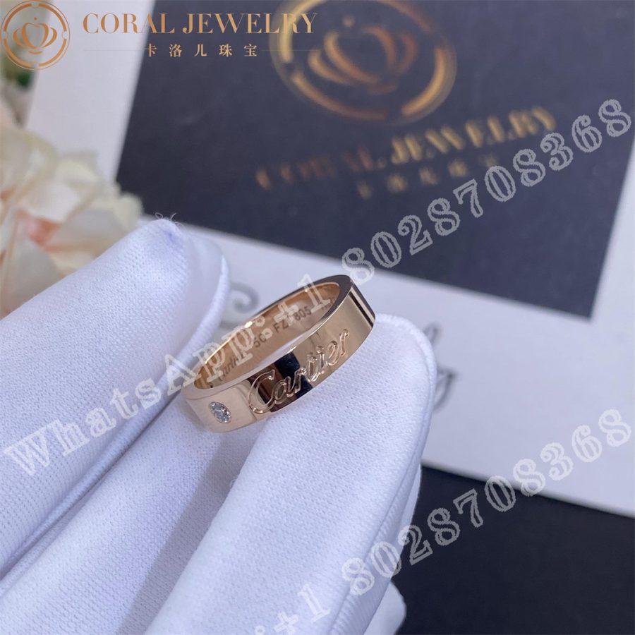 Cartier C De Cartier Wedding Ring Ref B4210700 Coral (2)