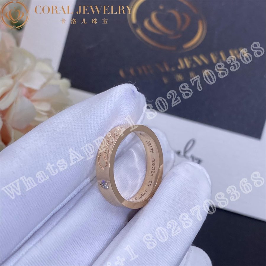 Cartier C De Cartier Wedding Ring Ref B4210700 Coral (5)