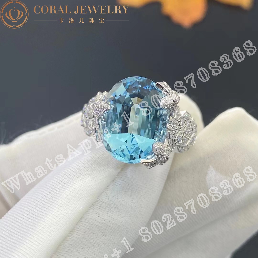 Chaumet Exquises Ring White Gold Aquamarine Diamonds Cora (1)