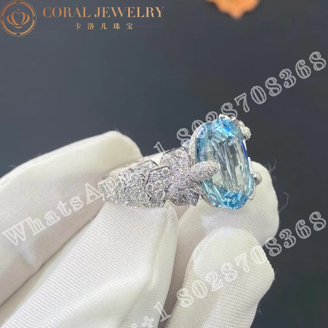 Chaumet Exquises Ring White Gold Aquamarine Diamonds Cora (2)