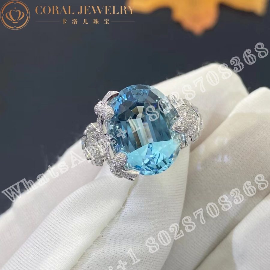 Chaumet Exquises Ring White Gold Aquamarine Diamonds Cora (4)