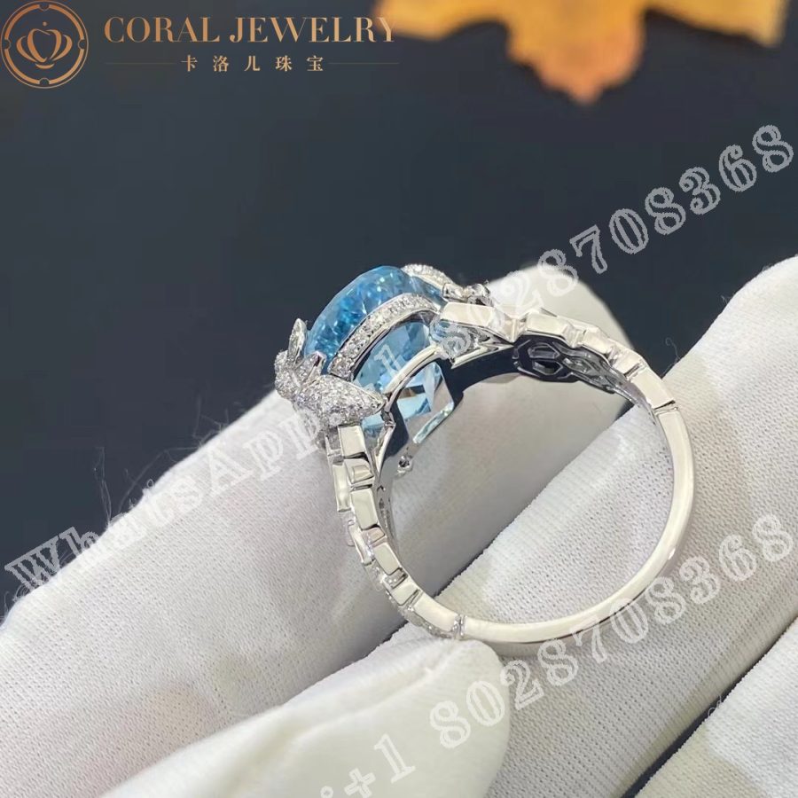 Chaumet Exquises Ring White Gold Aquamarine Diamonds Cora (5)