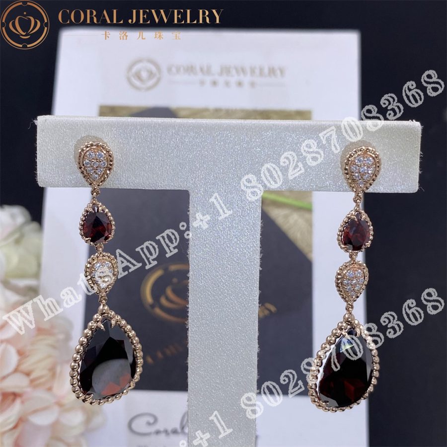 Boucheron Serpent Boheme Pendant Earrings Rhodolite Garnets Xs And L Motifs Jco01312 Coral (4)