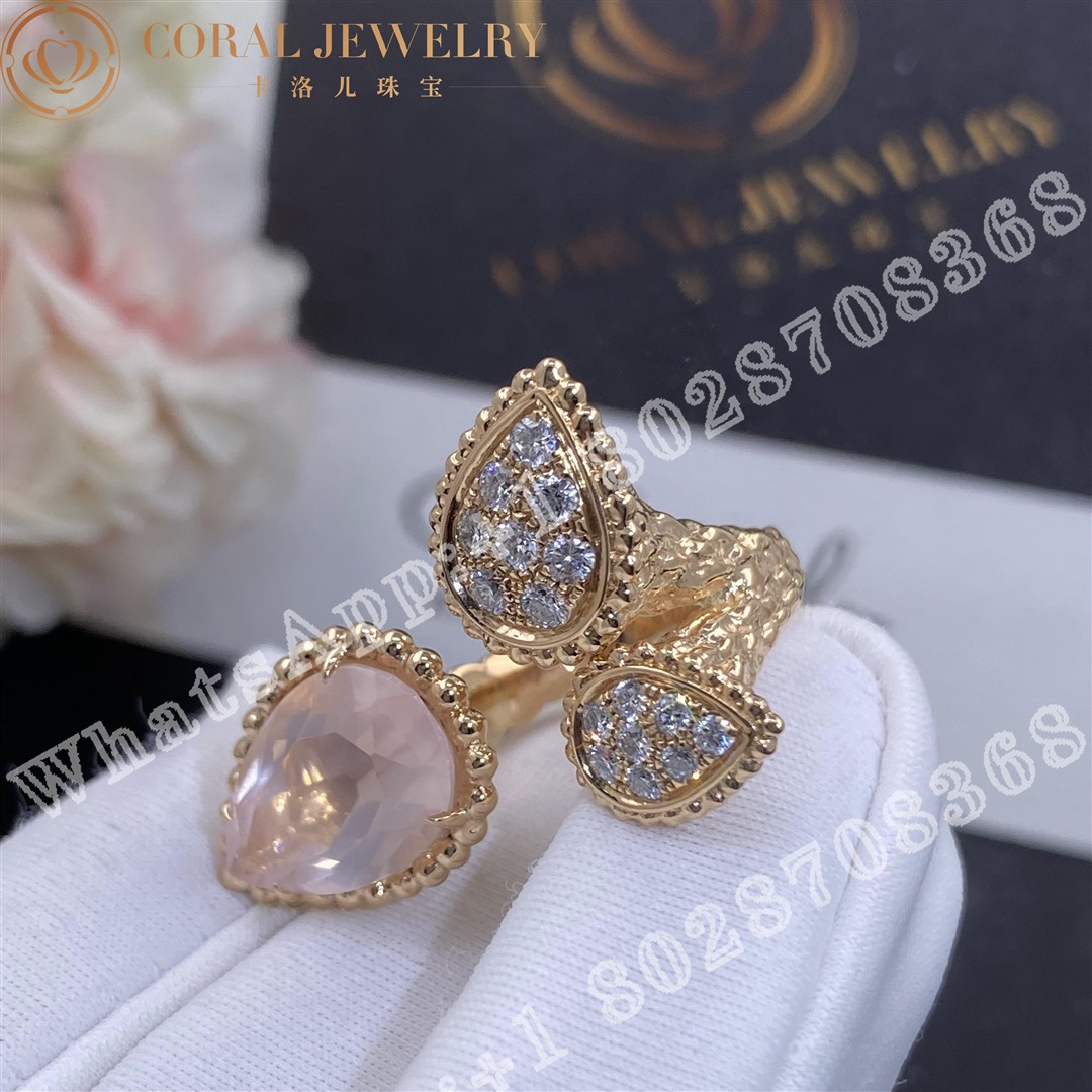 Boucheron Serpent Boheme Rose Quartz Ring 3 Motif Jrg03217 Cora (19)