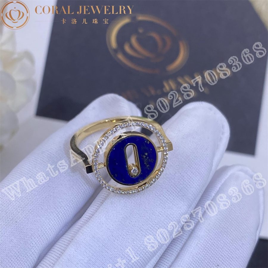 Messika Lucky Move Womens Diamond Ring In Lapis Lazuli 11951 Yg Coral (1)