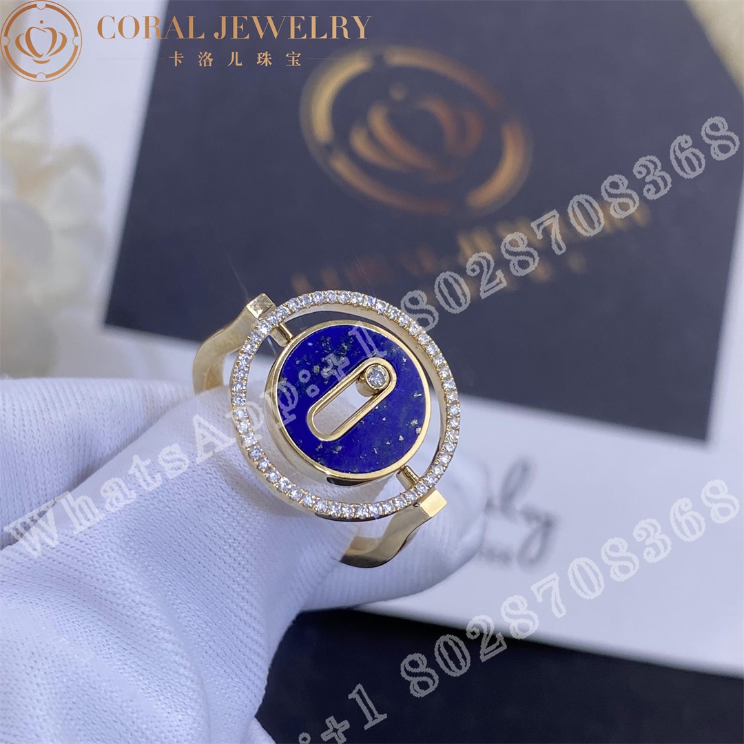 Messika Lucky Move Womens Diamond Ring In Lapis Lazuli 11951 Yg Coral (4)