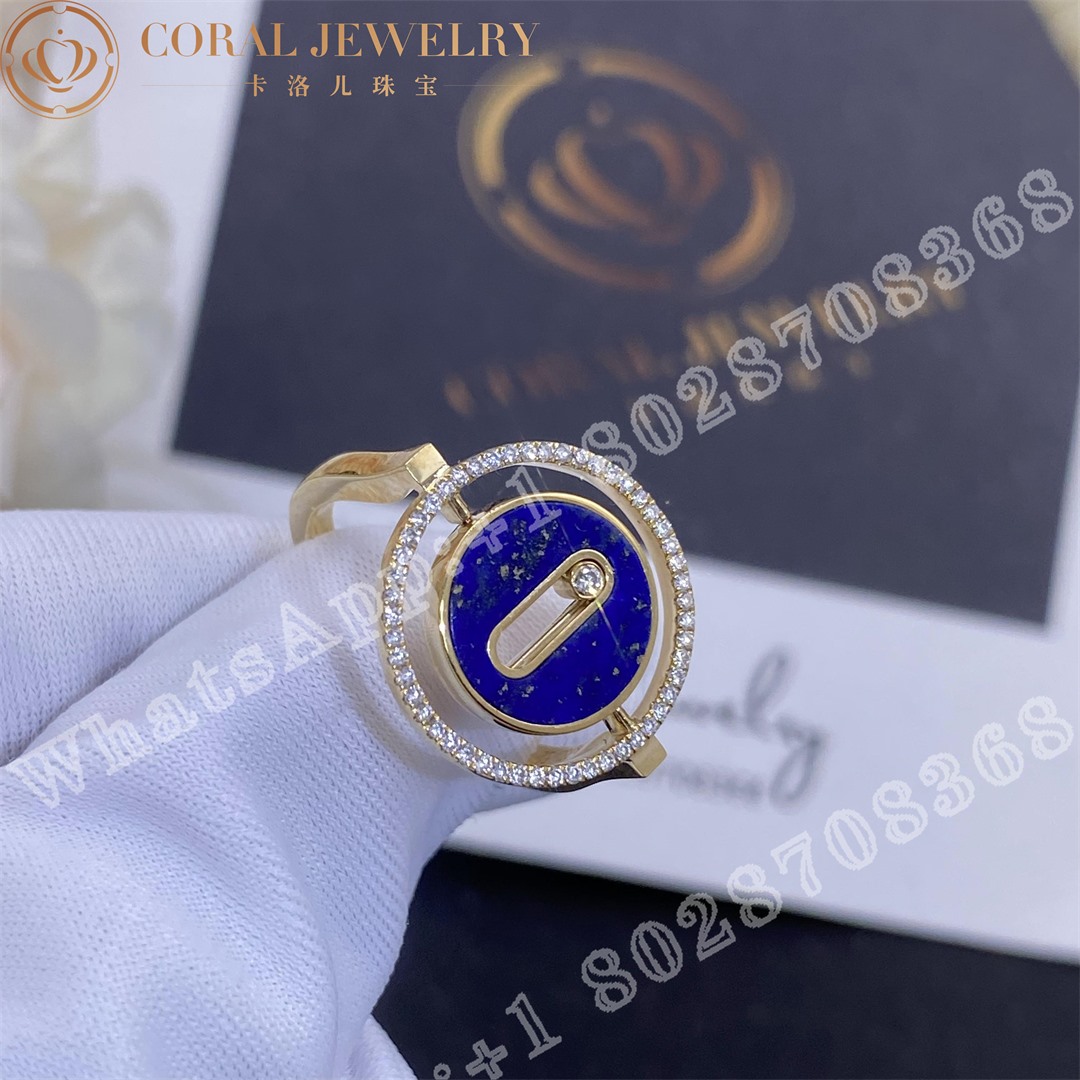 Messika Lucky Move Womens Diamond Ring In Lapis Lazuli 11951 Yg Coral (5)