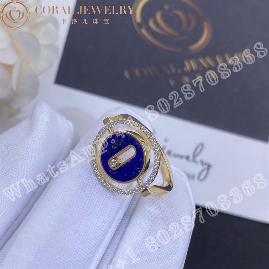 Messika Lucky Move Womens Diamond Ring In Lapis Lazuli 11951 Yg Coral (7)