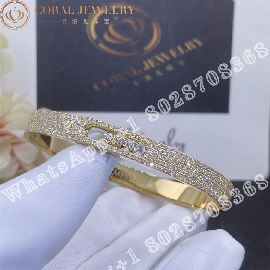 Messika Move Noa Full Pave Diamond Bangle Bracelet 12722 Yg Coral (2)