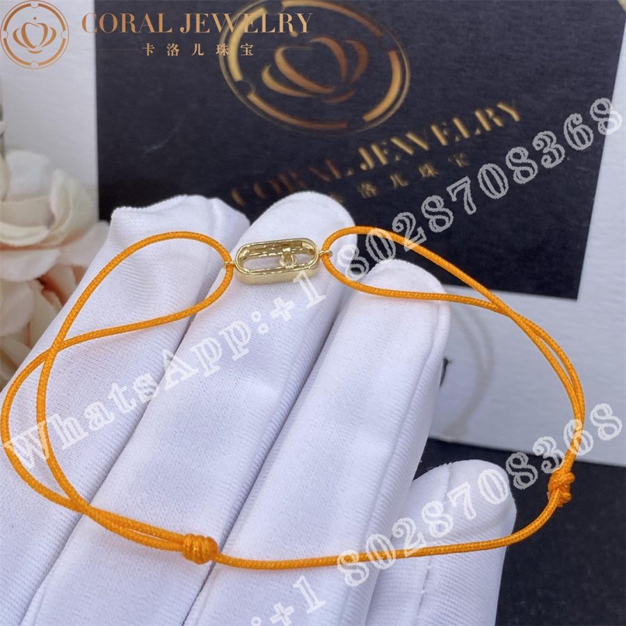 Messika Move Uno Bracelet With Orange Cord 13289 Yg Coral (3)