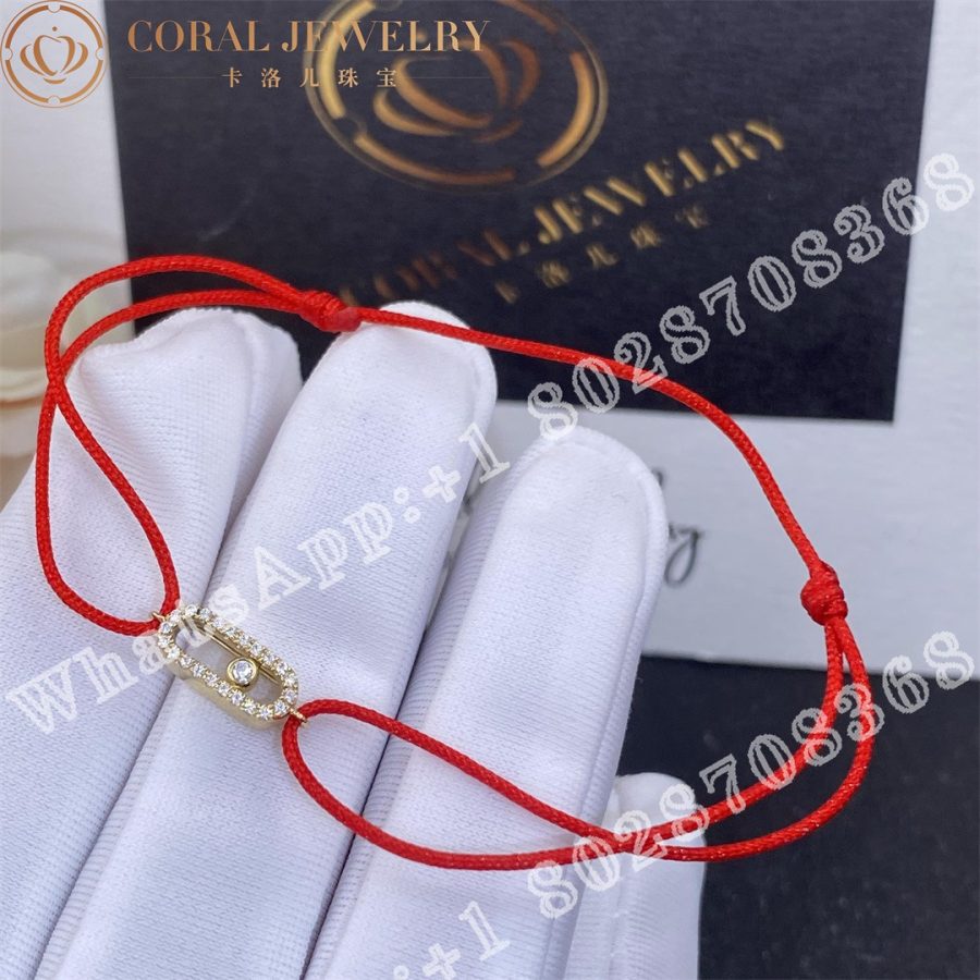 Messika Move Uno Bracelet With Red Cord 13211 Yg Coral (4)