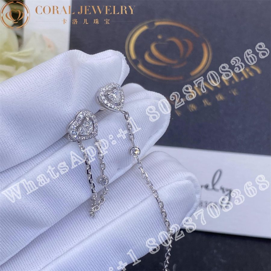 Messika Joy Coeur 0 15 Carat Single Diamond Chain Earring White Gold 11557 Wg Coral (3)