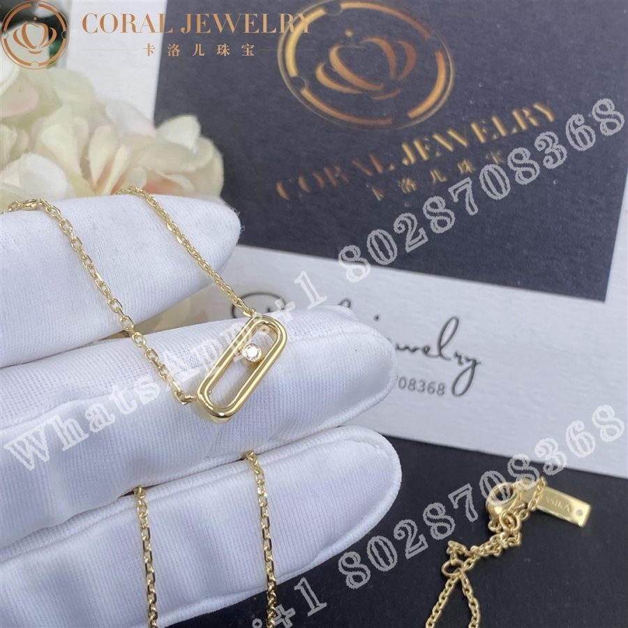 Messika Move Uno Yellow Gold Diamond Necklace 10053 Yg Coral (4)