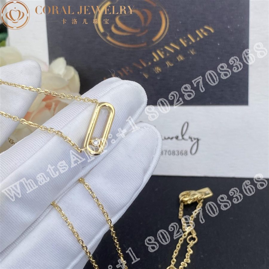 Messika Move Uno Yellow Gold Diamond Necklace 10053 Yg Coral (6)