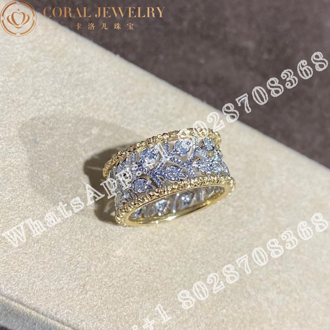 Buccellati Ramage Eternelle Aus Weis Und Gelbgold Mit Diamanten Jauete005784 Coral (2)